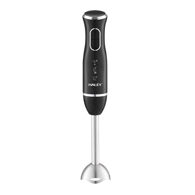 Blender de Mână Electric HALEY 4-in-1, 1600W, Oțel Inoxidabil, 2 Viteze + Accesorii – Tocător, Tel, Pahar, Multifuncțional pentru Bucătărie